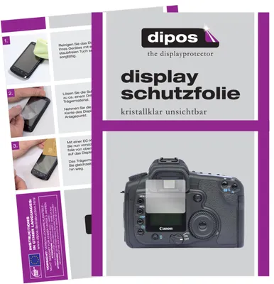 Produktbild von 5x Schutzfolie für Canon Eos 20D klar Displayschutzfolie Folie Display Schutz dipos