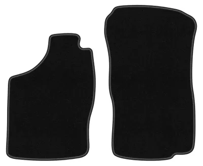 Obrázok produktu pre Predné velúrové koberce pre: Opel Astra F 1991-2002 (hatchback/sedan/kombi) – 2 ks, čierne, na mieru – Wielganizator BASIC