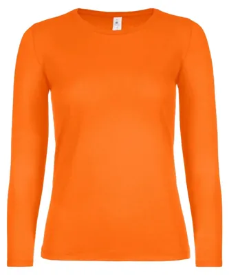 Produktbild von B&C - "#E150" T-Shirt für Damen Langärmlig LT1898 (XL) (Orange)