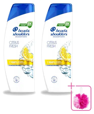 Zdjęcie produktu dla 2 sztuki szamponu Head & Shoulders Citrus Fresh - 250 ml - zestaw ekonomiczny