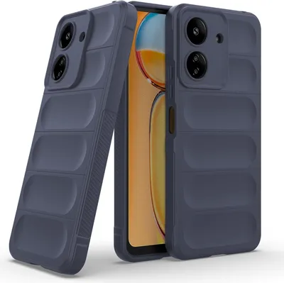 Produktbild von Handy Hülle für Xiaomi Redmi 13C Grip Case Cover Schutzhülle Softgrip Farbe: Dunkelblau