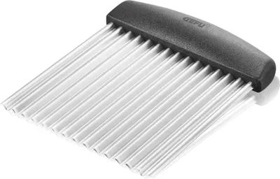 Zdjęcie produktu dla GEFU RIFFL, Ręczny, Czarny, Srebrny, Plastik, Stal nierdzewna, 9,5 mm, Poszarpany, 95 mm
