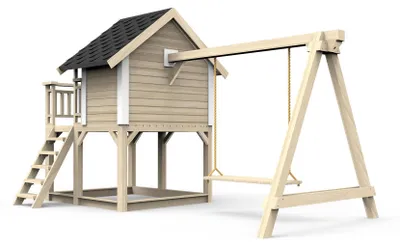 Produktbild von Kinderspielplatz Spielturm Spielplatz Schaukel Rutsch Hüttel Kinderhaus