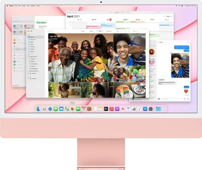 Produktbild von Apple iMac , 61 cm (24"), 4.5K Ultra HD, Apple M, 8 GB, 256 GB, macOS Big Sur
