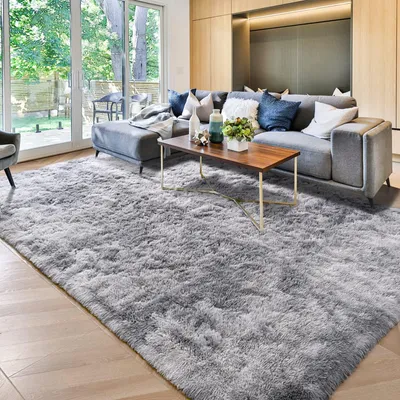 Produktbild von Weiches Hochflor Teppich 200 x 300 cm - Rutschfest und Flauschig