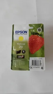 Produktbild von Epson Strawberry Singlepack Yellow 29 Claria Home Ink, Standardertrag, Gelb, Tinte auf Pigmentbasis, 3,2 ml, 1 Stück(e), Einzelpackung