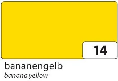 Produktbild von Folia Tonpapier - 50 x 70 cm, bananengelb 130 g/qm