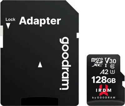 Obrázok produktu pre Goodram Pameťová karta IRDM microSD 128GB + adaptér (IR-M2AA-1280R12)