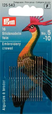 Produktbild von Prym Crewelnadeln ST 5-10 silberfarbig/goldfarbig