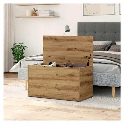 Produktbild von Aufbewahrungstruhe Artisan-Eiche 84x42x46 cm Holzwerkstoff