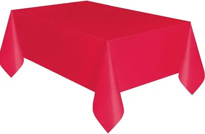 Produktbild von Rote Folientischdecke, 137x274 cm, 1 Stk.