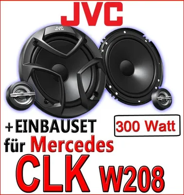 Produktbild von Mercedes CLK W208 - 16,5cm 2-Wege Lautsprecher vorne - JVC CS-JS600 - Einbauset