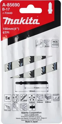Produktbild von Makita Stichsägeblatt B-17 A-85690