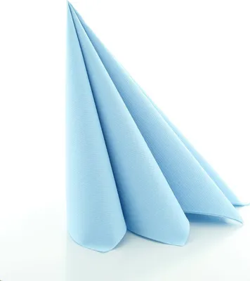 Produktbild von Sovie HORECA Serviette in Hellblau aus Linclass® Airlaid 40 x 40 cm, 50 Stück