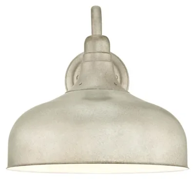 Zdjęcie produktu dla Ściemnialna zewnętrzna lampa ścienna LED Ikarus w kolorze zwietrzałej stali