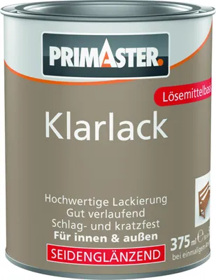 Produktbild von Primaster Klarlack 375 ml farblos seidenglänzend