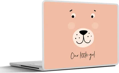 Produktbild von MuchoWow® Laptop Aufkleber Sticker Cover Zitate - Unser kleines Mädchen - Kinder - Sprichwörter - Baby - Mädchen 30x21 cm - Sticker für Laptop - Selbstklebend