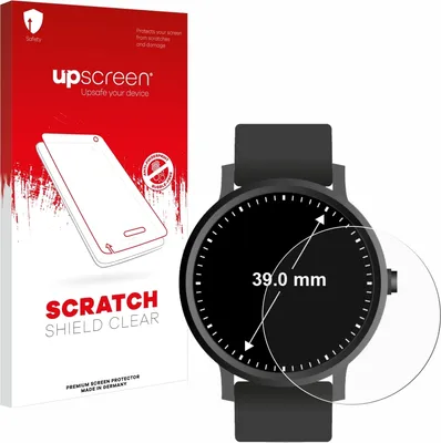 Produktbild von upscreen Schutzfolie für Armbanduhren (Kreisrund, ø: 39 mm) Displayschutz Displayschutzfolie Folie Klar Transparent