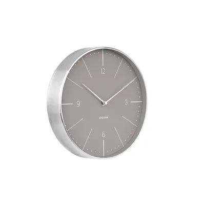 Immagine prodotto di Karlsson - Orologio da parete Normann Numbers - Grigio caldo - Ø27,5cm