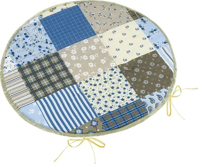 Obrázek produktu pro Sedák Adéla kulatý hladký - průměr 40 cm - Modrá