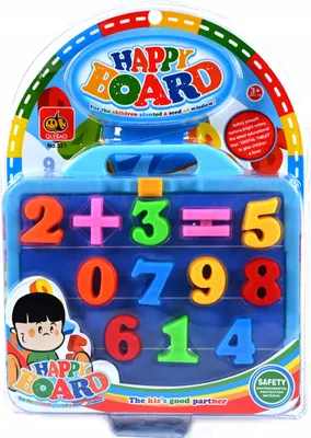Produktbild von Magnettafel & Kreidetafel 2in1 - Lernspielzeug Mathe mit Zahlen Magneten - Rechnen Lernen Set