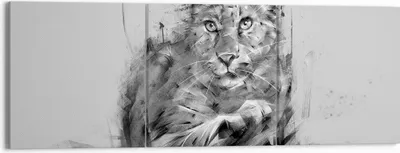 Produktbild von Bild auf Leinwand - Leinwandbild - Tier Abstraktion - 150x50cm - Wand Bild - Wanddeko - Wandbilder - Leinwanddruck - Bilder - Kunstdruck - Wanddekoration - Leinwand bilder - Wandkunst - CA150x50-3850