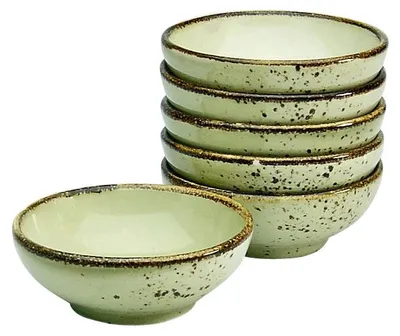 Zdjęcie produktu dla CreaTable, 22085, Kolekcja Nature Earth, zestaw 6 sztuk z łupin soi, kamionka