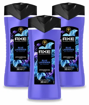 Produktbild von 3 x AXE Blue Lavender Douchegel - 300 ml - Vorteilspackung - 3 Stücke