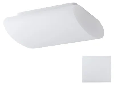 Imagen del producto de OSMONT ALT59310 ALTAIR 1: Lámpara de techo/pared de vidrio, color blanco, IP41, 3000 K, 19 W LED
