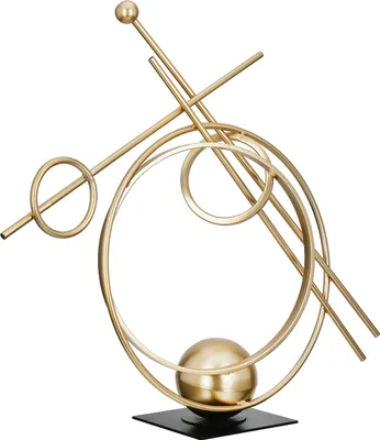 Produktbild von Casablanca by Gilde Skulptur Abstracto goldfarben H. 45,5 cm, 69858