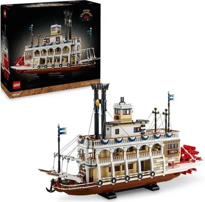 Produktbild von LEGO Ideas 21356 Mississippi Dampfschiff Bauset für Erwachsene, Exclu Cdiscount, 4090 Teile