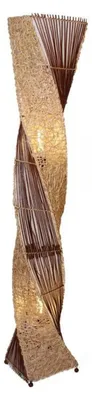 Zdjęcie produktu dla Lampa stojąca Marco 150 cm rattan liść bananowca Boho naturalny