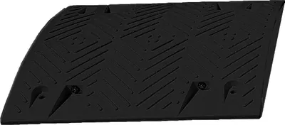 Produktbild von UvV Tempohemmschwelle 20 Km/h aus Recyclingmaterial (Bodenschwelle) zur Verkehrsberuhigung(50 cm - schwarz)