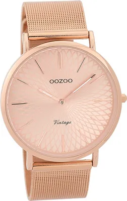 Produktbild von Oozoo Edelstahl Damen Uhr Analog Quarzuhr Armband rosegold Vintage Series D2UOC9343