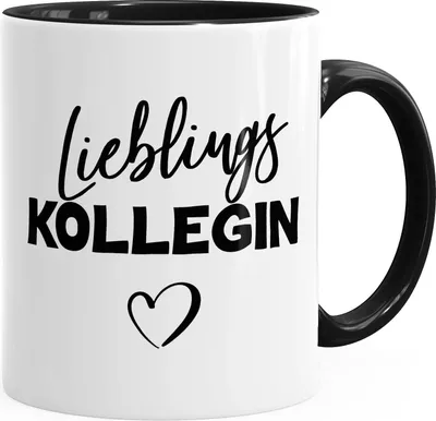 Produktbild von Kaffee-Tasse Lieblings Kollegin Geschenk MoonWorks® schwarz unisize