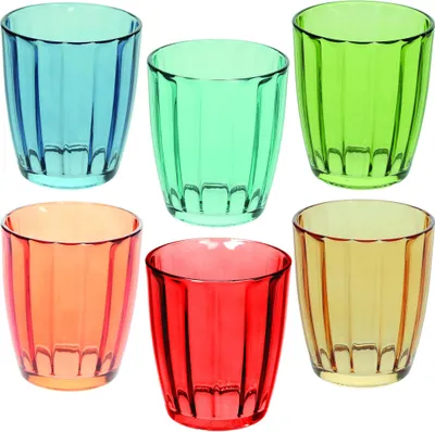 Image de Tognana SIVIGLIA Lot de 6 verres colorés 310 ml