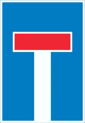 Produktbild von Sackgasse Schild A5 Rückseite selbstklebend