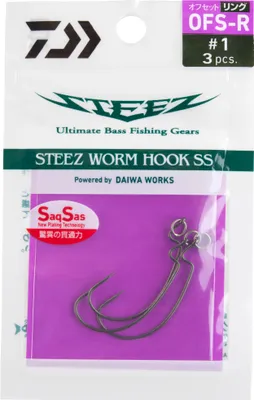 Produktbild von DAIWA Steez Worm Hook SS OFT-RING #2/0