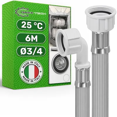 Wasserzulaufschlauch-Verlängerung 6 m, 3/4" Anschlüsse