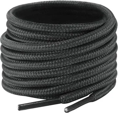 Imagen del producto de Cordones redondos Kicks Don® de 4 mm - 90 cm - Negros