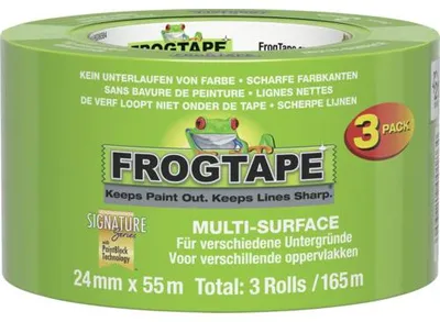 Produktbild von Frogtape Flachkreppband grün 3er-Pack 24 mm x 55 m