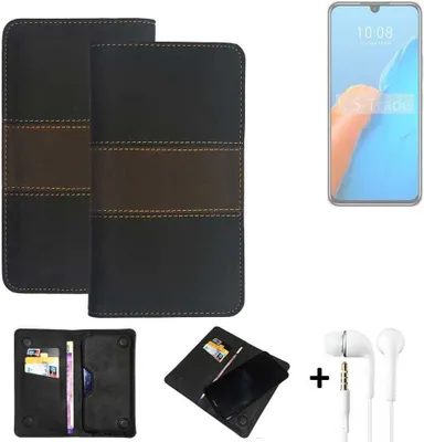Produktbild von K-S-Trade Handyhülle + Kopfhörer kompatibel mit Infinix Note 12 Pro 4G Schutzhülle Walletcase Bookstyle Tasche Schutz Case Hülle Wallet Cover