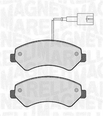 Produktbild von MAGNETI MARELLI Bremsbeläge Satz Vorne Bremsklötze für FIAT Ducato Kastenwagen (250, 290) 363916060190