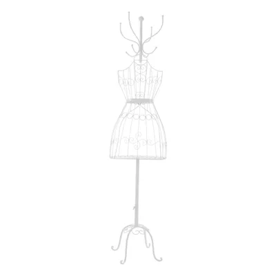 Image de Mannequin de couture, mannequin de vitrine, portemanteau avec crochets pour manteaux, mannequin féminin, blanc, pour magasins de vêtements