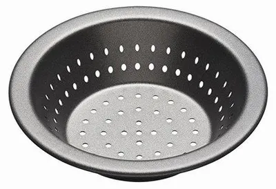 Obrázok produktu pre Okrúhla forma na pečenie s plochým okrajom, perforovaná, 10 cm - Masterclass