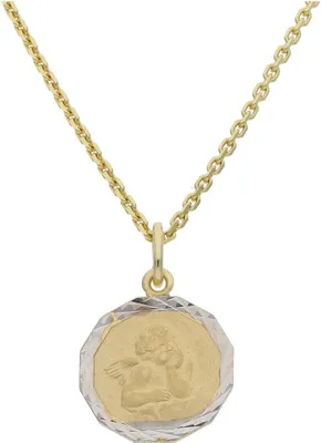 Produktbild von JuwelmaLux Anhänger Schutzengel für Kinder 333 Gold und Weißgold JL14-02-0393