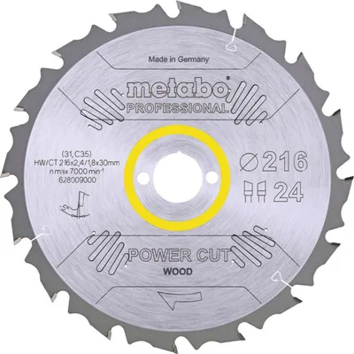Image de Metabo PowerCutProf 216x30,24WZ 5°neg, 628009000