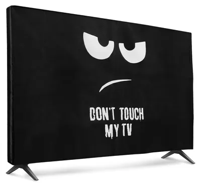 Produktbild von kwmobile 43" TV Abdeckung Indoor - Fernseher Hülle Bildschirmschutz Abdeckung - TV Bildschirm Staubschutzhülle - Fernsehabdeckung - Weiß Schwarz