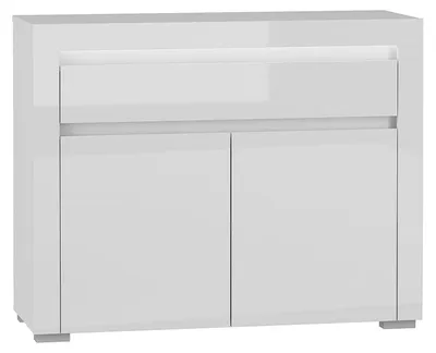 Produktbild von Buffet Kasla mit 1 Schublade und 2 Türen, Weiß, 106cm
