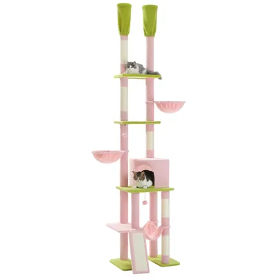 Produktbild von PAWZ Road Kaktus Kratzbaum deckenhoch mit 2 Stützpfosten 216cm - 285cm
